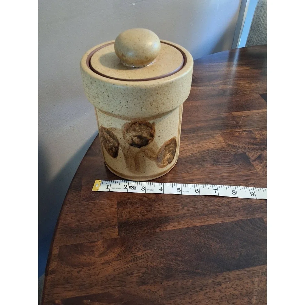 Vintage 1970's Studio Pottery Canisters Designed By Stoneware Designs West.